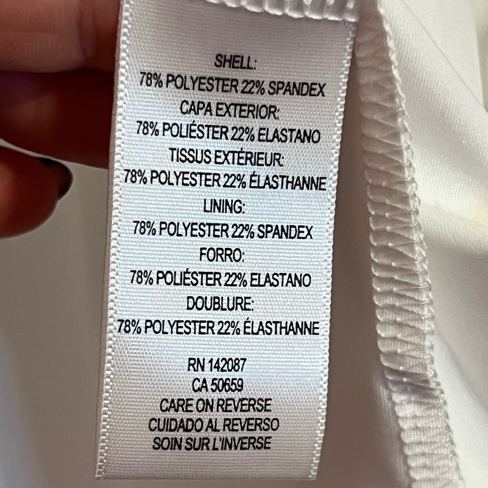#77 BODY BY SIMPLY NOELLE WHITE PERFORMANCE TANK XXL NWT - Picture 7 of 8